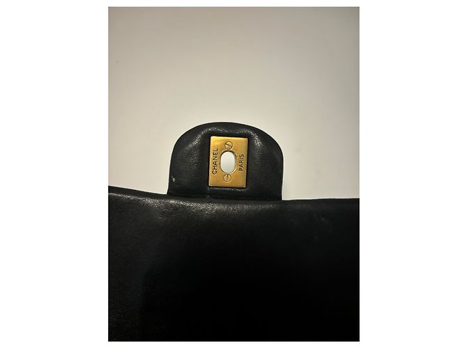 Bolsa de Ombro Chanel Vintage Chevron Mini Preto - vista 7