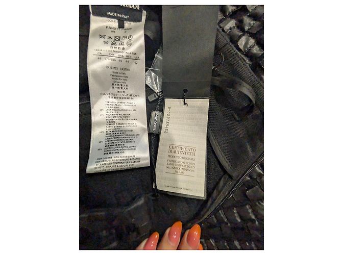 Falda Giorgio Armani Mainline de seda Negro - vista 7