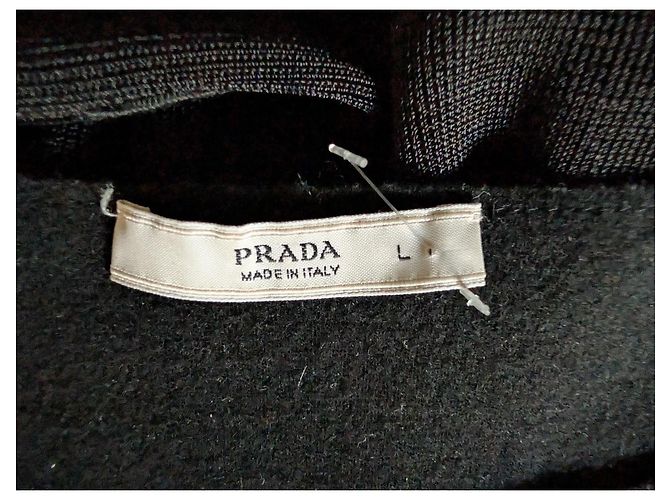 Prada Schwarzes Wollkleid Tailored Architectural - Ansicht 2