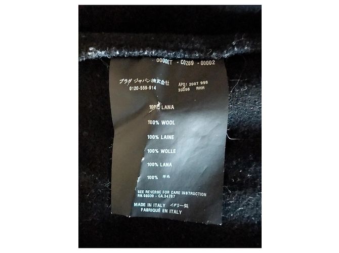 Prada Schwarzes Wollkleid Tailored Architectural - Ansicht 5