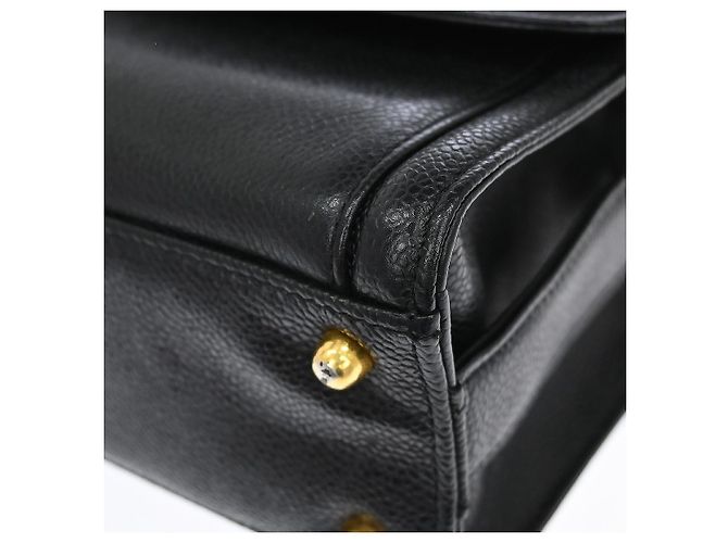Chanel Vintage Timeless CC Messenger Caviar Medium Nero - vista 6
