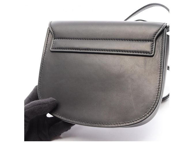 Autre Marque Borsa a tracolla in pelle KAIA Small Saint Laurent Paris Nero - vista 10