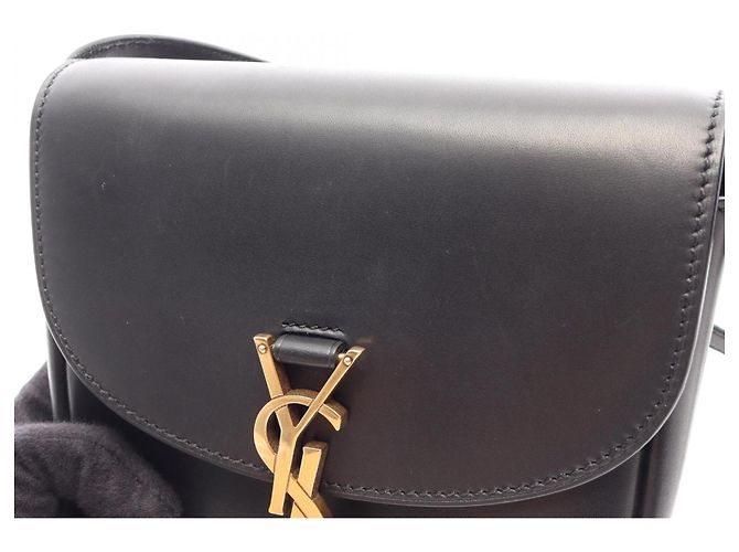 Autre Marque Borsa a tracolla in pelle KAIA Small Saint Laurent Paris Nero - vista 8