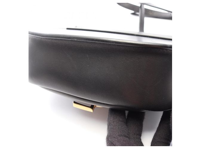 Autre Marque Borsa a tracolla in pelle KAIA Small Saint Laurent Paris Nero - vista 9