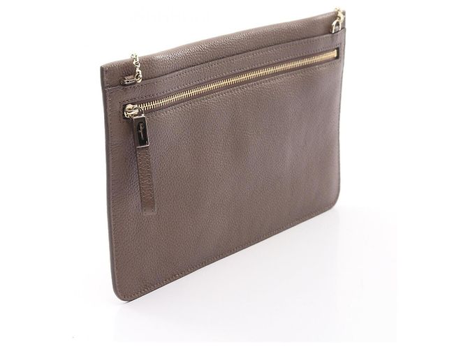 Borsa a tracolla Salvatore Ferragamo Gancini con borchie Beige - vista 2