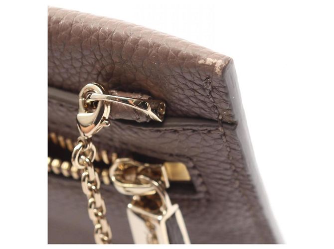Borsa a tracolla Salvatore Ferragamo Gancini con borchie Beige - vista 7