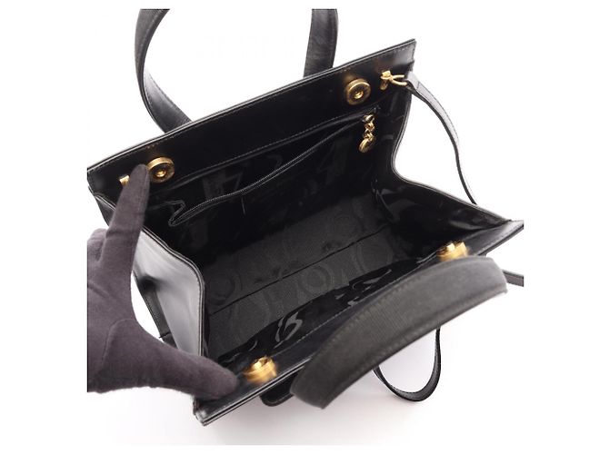 Borsa 2-Way Salvatore Ferragamo Vara Ribbon Nero - vista 3