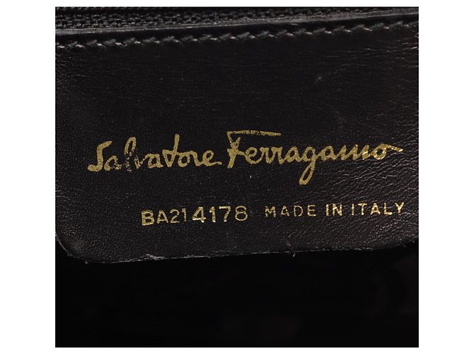 Borsa 2-Way Salvatore Ferragamo Vara Ribbon Nero - vista 4