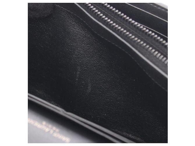 Autre Marque Borsa a tracolla Saint Laurent in pelle nera monogramma a pois Nero - vista 5