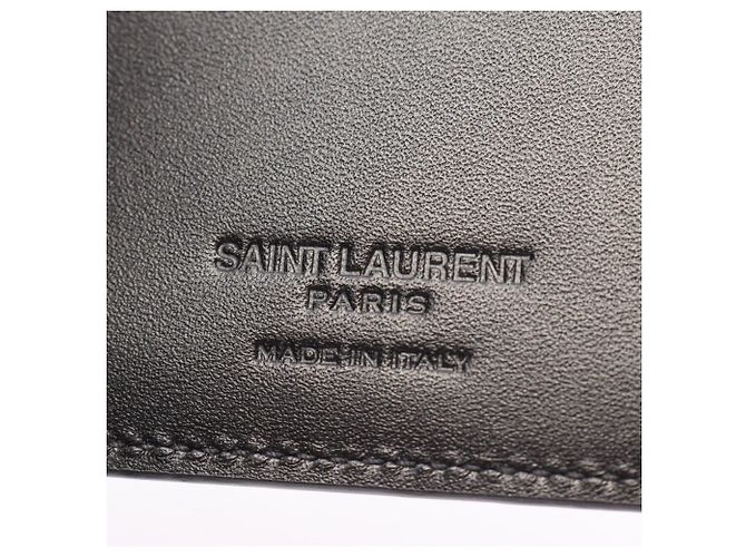 Autre Marque Saint Laurent Paris Classic Bill Clip Wallet Black - view 4
