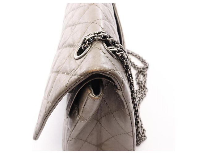 Borsa Chanel 2.55 Matelassé Double Flap Beige - vista 13