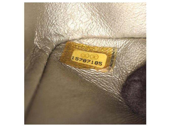 Borsa Chanel 2.55 Matelassé Double Flap Beige - vista 5
