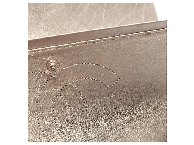 Borsa Chanel 2.55 Matelassé Double Flap Beige - vista 7