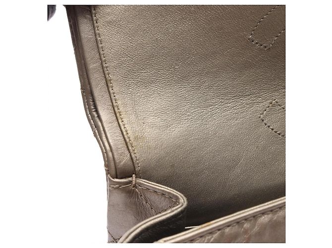 Borsa Chanel 2.55 Matelassé Double Flap Beige - vista 8