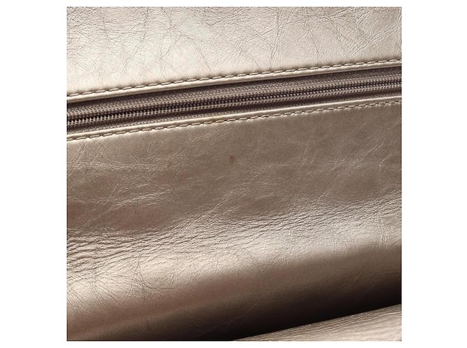 Borsa Chanel 2.55 Matelassé Double Flap Beige - vista 9