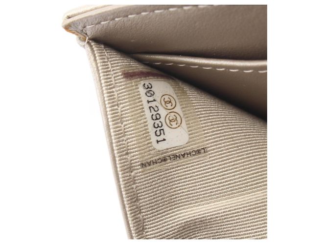 Cartera Chanel 2.55 Matelassé triple fold Dorado - vista 6