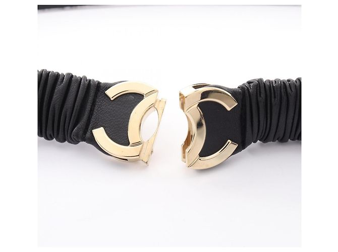 Bretelle Chanel A22C Coco Mark Chain Nero - vista 6