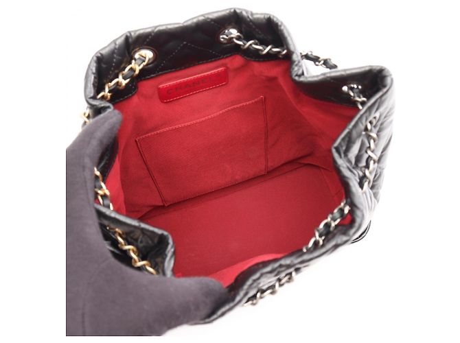 Chanel Gabrielle Rucksack/Handtasche mit kombinierter Hardware Schwarz - Ansicht 3