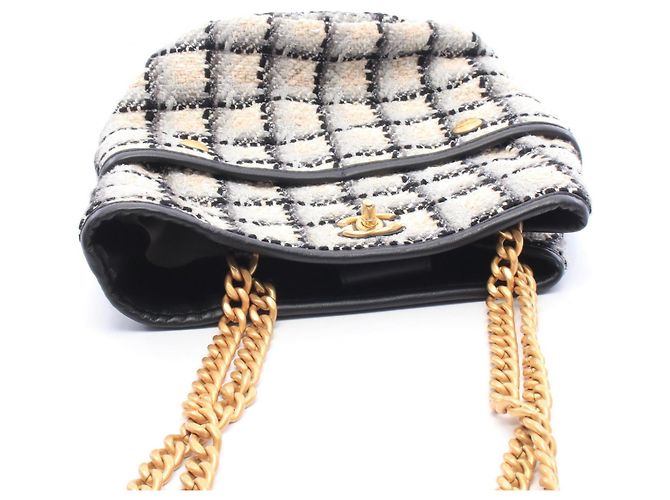Borsa bucket Chanel Coco Mark Marrone Nero Multicolore - vista 7