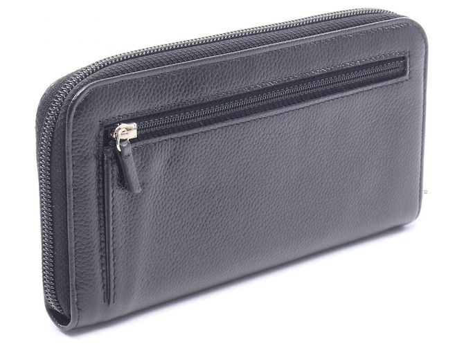 Portafoglio lungo rotondo Chanel Coco Mark Nero - vista 2