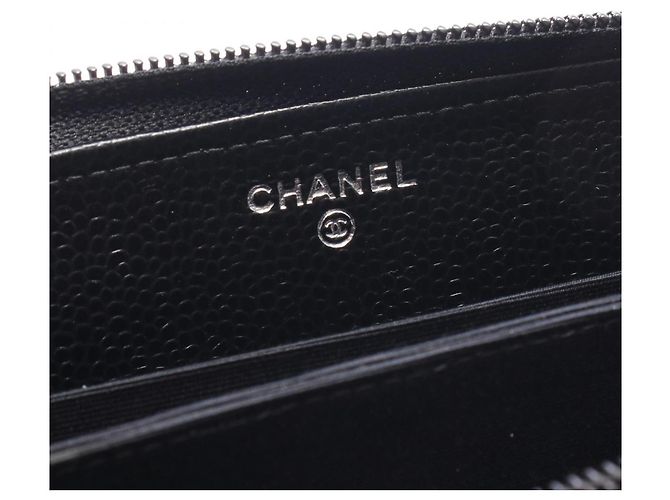 Portafoglio lungo rotondo Chanel Coco Mark Nero - vista 5