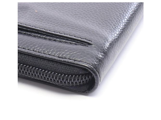 Portafoglio lungo rotondo Chanel Coco Mark Nero - vista 6