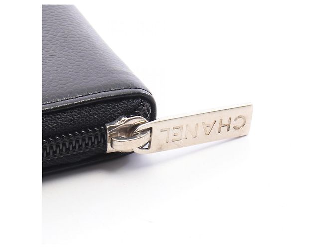 Portafoglio lungo rotondo Chanel Coco Mark Nero - vista 7