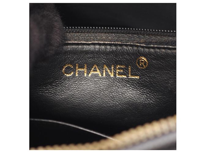 Timeless Borsa a tracolla Chanel Diamond Stitch Coco Mark Nero - vista 4