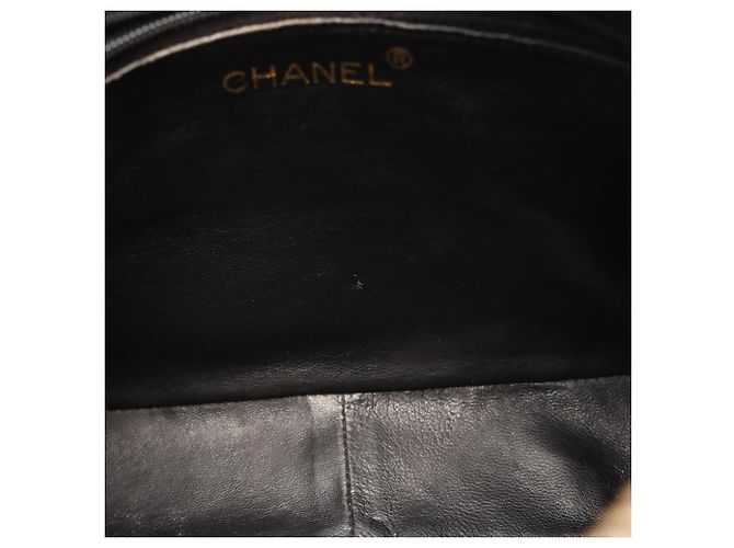 Timeless Borsa a tracolla Chanel Diamond Stitch Coco Mark Nero - vista 7