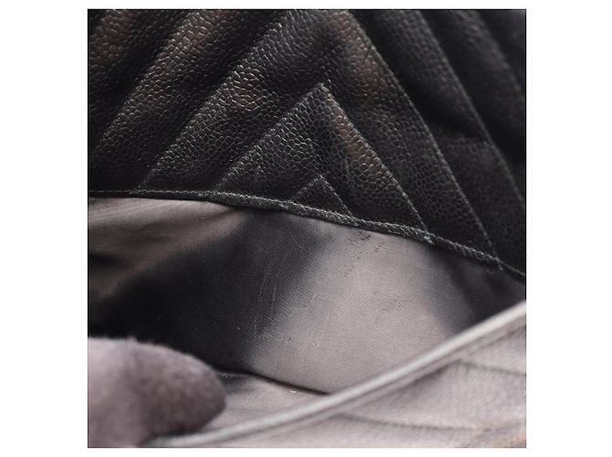 Timeless Borsa a tracolla Chanel Diamond Stitch Coco Mark Nero - vista 8