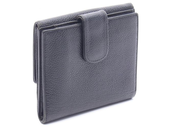 Portafoglio bi-fold Chanel Coco Mark in nero - vista 2