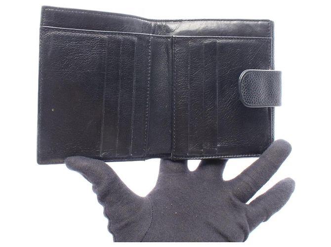 Portafoglio bi-fold Chanel Coco Mark in nero - vista 3