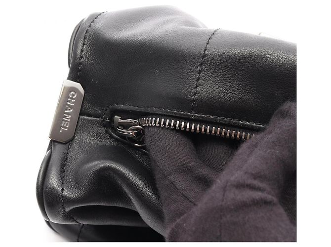 Borsa Chanel Chocolate Bar Nero - vista 11