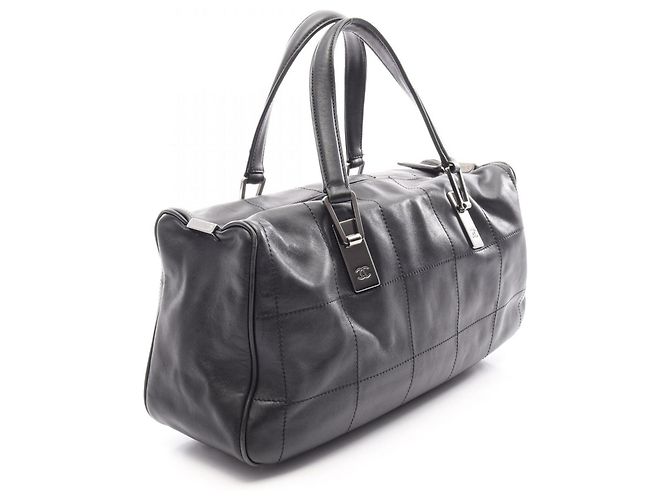 Borsa Chanel Chocolate Bar Nero - vista 2