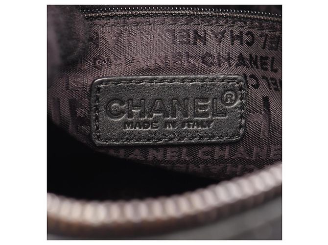 Borsa Chanel Chocolate Bar Nero - vista 4