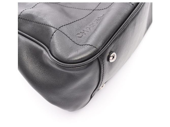 Borsa Chanel Chocolate Bar Nero - vista 8