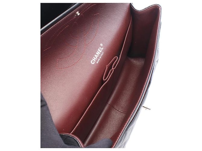 Borsa a tracolla Chanel Large Matelassé 30 Classic Double Flap Nero - vista 3
