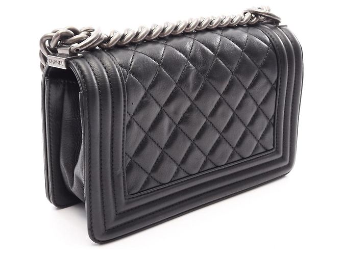Chanel Boy Small Schultertasche Schwarz - Ansicht 2