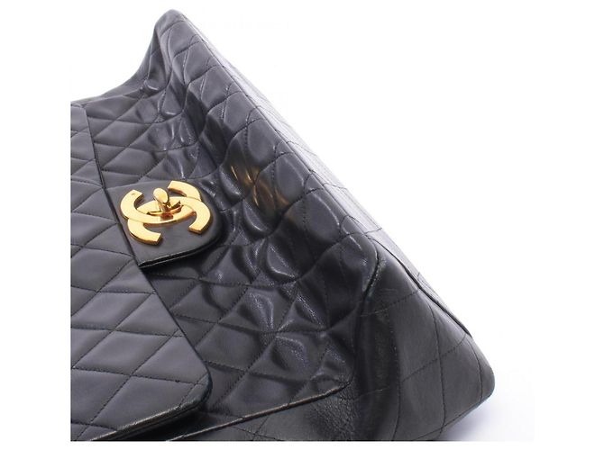 Borsa a tracolla Chanel Large Matelassé 34 Nero - vista 11