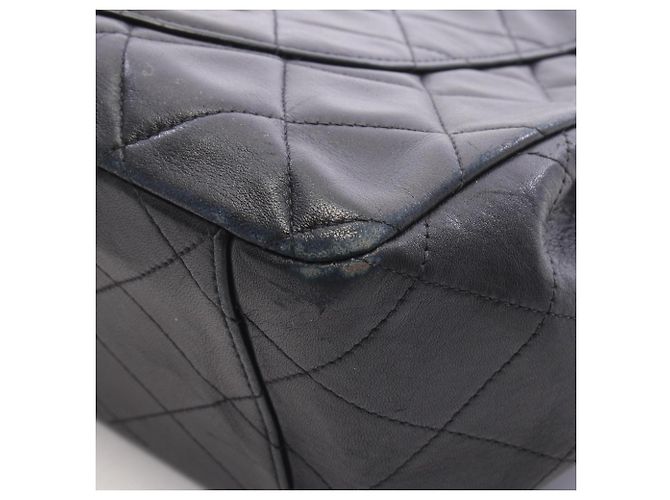 Borsa a tracolla Chanel Large Matelassé 34 Nero - vista 13