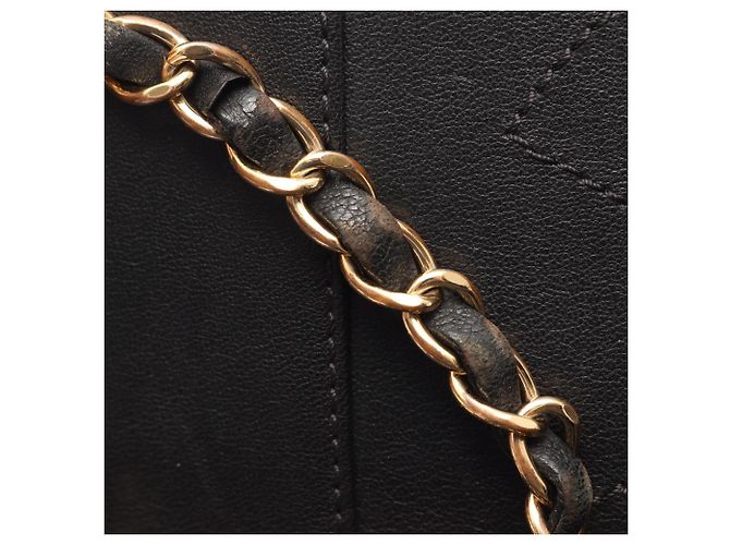 Borsa a tracolla con catena Chanel Mademoiselle Matelassé Nero - vista 15