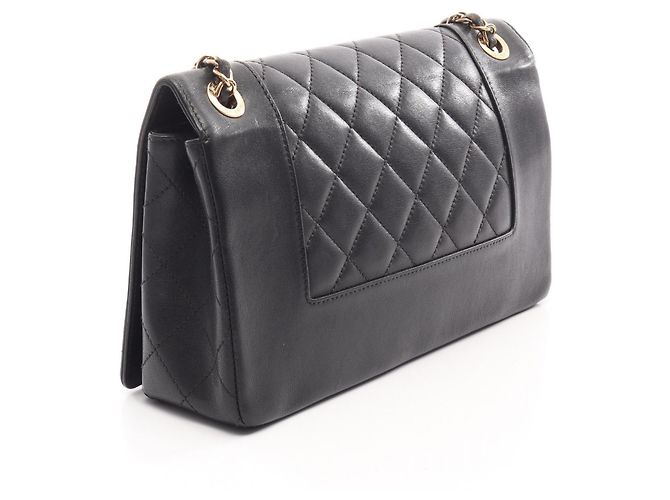 Borsa a tracolla con catena Chanel Mademoiselle Matelassé Nero - vista 2