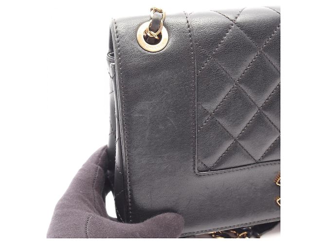Borsa a tracolla con catena Chanel Mademoiselle Matelassé Nero - vista 8
