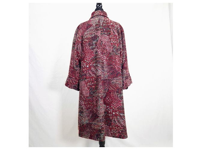 Abrigo de punto Missoni años 90 Multicolor Burdeos - vista 9