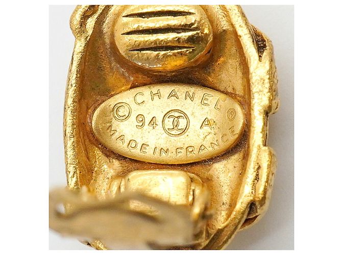 Chanel Gold Clip-On Ohrringe Golden - Ansicht 4