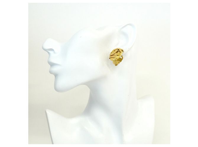 Chanel Gold Clip-On Ohrringe Golden - Ansicht 5