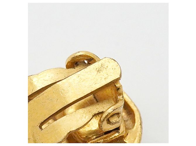 Chanel Gold Clip-On Ohrringe Golden - Ansicht 6