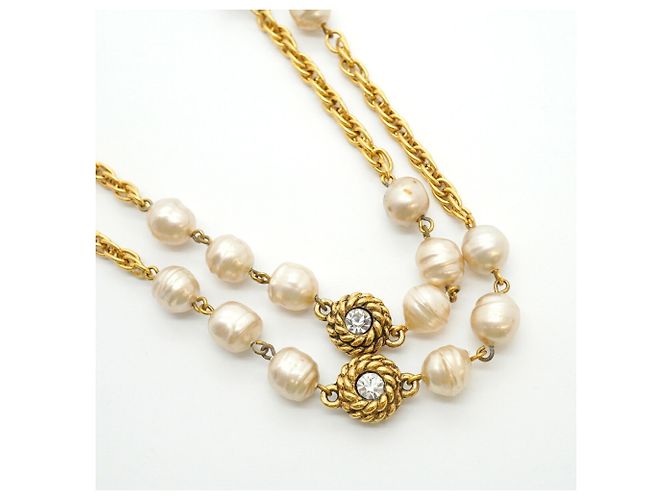 Collana Chanel placcata oro D'oro - vista 2