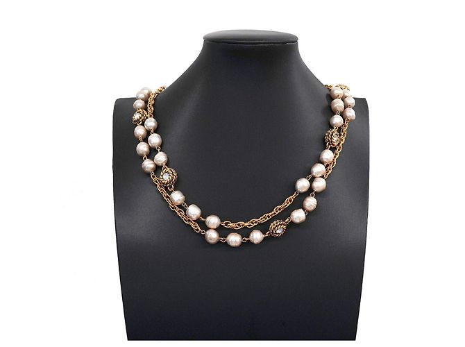 Collana Chanel placcata oro D'oro - vista 7