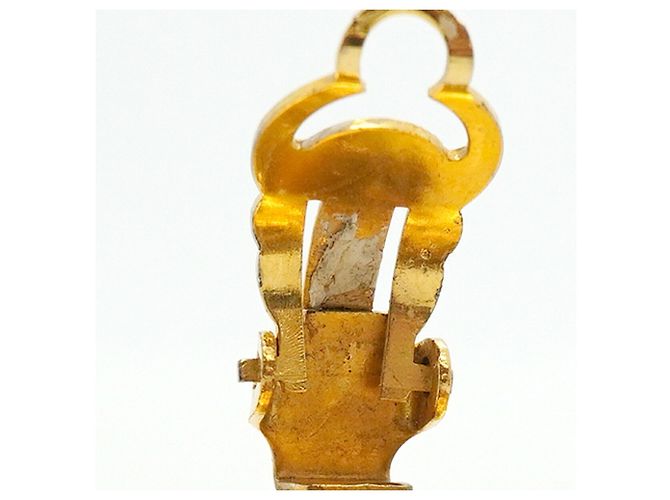 Orecchini a clip Chanel Blue and Gold D'oro - vista 6